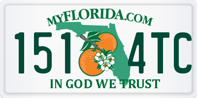 FL license plate 1514TC