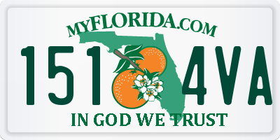 FL license plate 1514VA