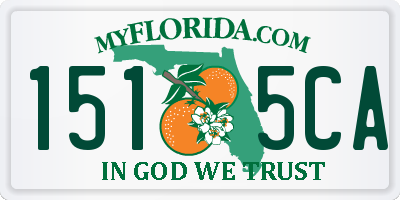 FL license plate 1515CA
