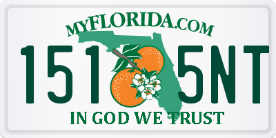 FL license plate 1515NT