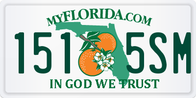 FL license plate 1515SM