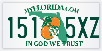 FL license plate 1515XZ