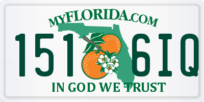 FL license plate 1516IQ
