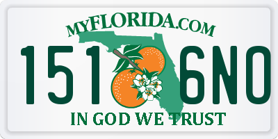 FL license plate 1516NO
