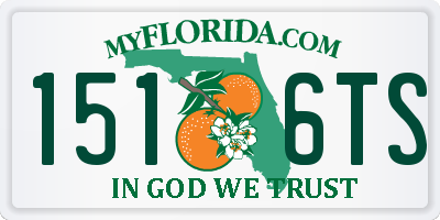 FL license plate 1516TS