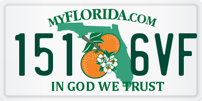 FL license plate 1516VF
