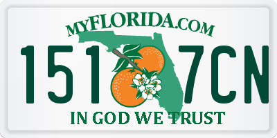 FL license plate 1517CN