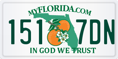 FL license plate 1517DN