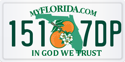 FL license plate 1517DP