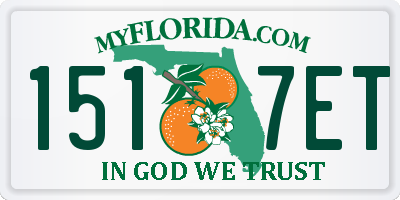 FL license plate 1517ET