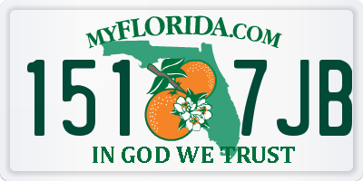 FL license plate 1517JB