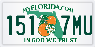 FL license plate 1517MU