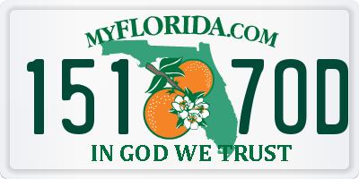 FL license plate 1517OD
