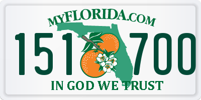 FL license plate 1517OO