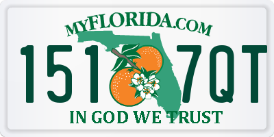 FL license plate 1517QT