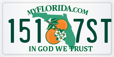 FL license plate 1517ST
