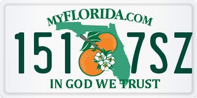 FL license plate 1517SZ