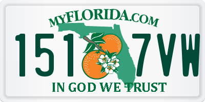 FL license plate 1517VW