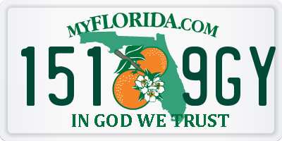 FL license plate 1519GY