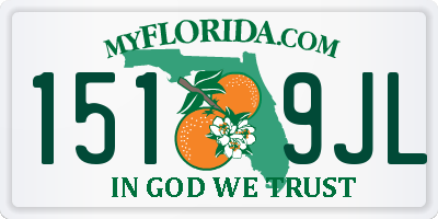 FL license plate 1519JL