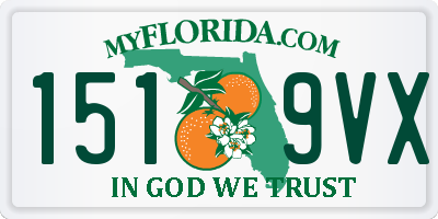 FL license plate 1519VX