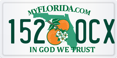 FL license plate 1520CX