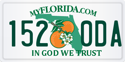 FL license plate 1520DA