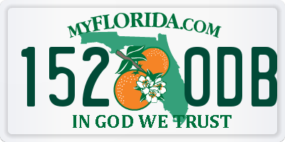 FL license plate 1520DB