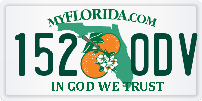 FL license plate 1520DV
