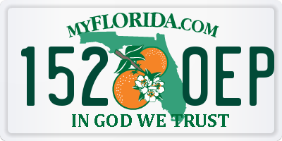 FL license plate 1520EP