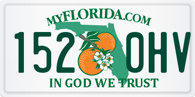 FL license plate 1520HV