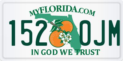FL license plate 1520JM