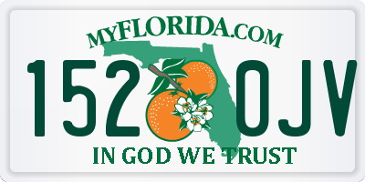 FL license plate 1520JV