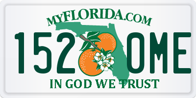 FL license plate 1520ME