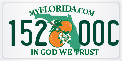 FL license plate 1520OC