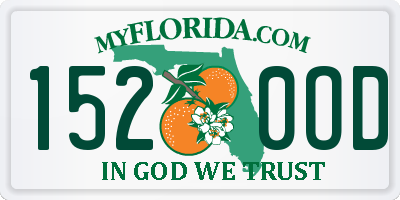 FL license plate 1520OD