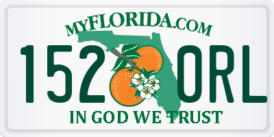 FL license plate 1520RL