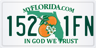 FL license plate 1521FN