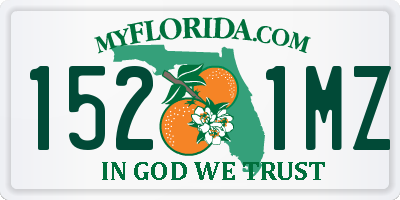 FL license plate 1521MZ