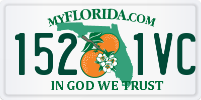 FL license plate 1521VC