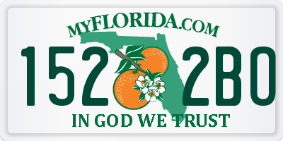 FL license plate 1522BO