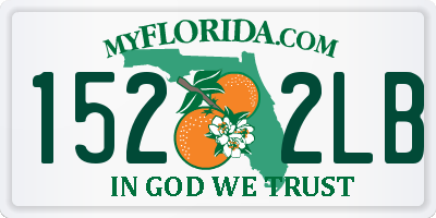 FL license plate 1522LB