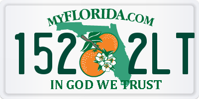 FL license plate 1522LT