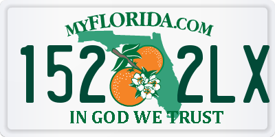 FL license plate 1522LX