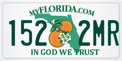 FL license plate 1522MR