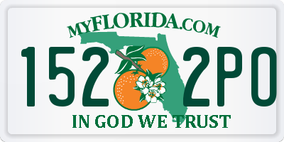 FL license plate 1522PO