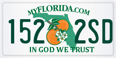 FL license plate 1522SD