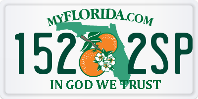 FL license plate 1522SP