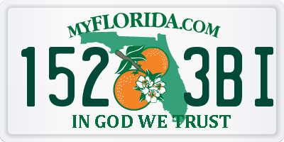 FL license plate 1523BI