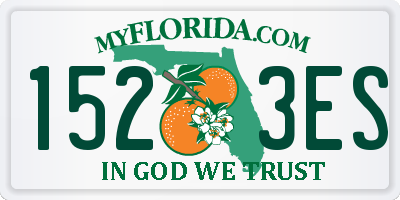 FL license plate 1523ES